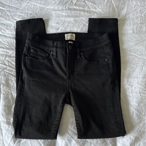 JCREW Black Toothpick Jeans